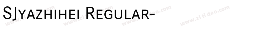 SJyazhihei Regular字体转换